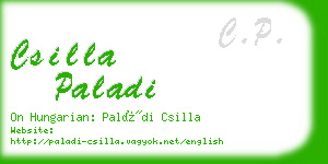 csilla paladi business card